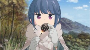ゆるキャン△　松ぼっくり　コンニチハ